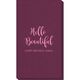Hello Beautiful Linen Like Guest Towels Image 4 of 4